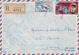 NOUVELLE CALEDONIE  TIMBRES OBLITERES GRIFFE DE NOUMEA - Cartas & Documentos