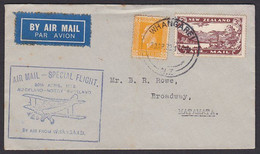 SPECIAL FLIGHT COVER WHANGAREI - AUCKLAND APRIL 1932 - Poste Aérienne