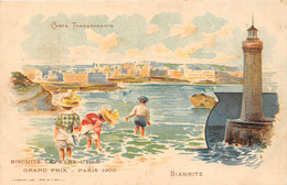 64-BIARRITZ- CARTE TRANSPARENTE- BISCUITS LEFEVRE-UTILE - Biarritz