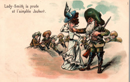 Carte Satirique, Illustration Arthur Thiele: Joubert Et Lady Smith (Guerre Des Boers) Carte Non Circulée - Satira