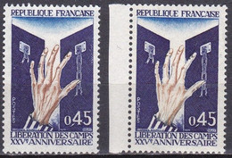 FR7514- FRANCE – 1970 – CONCENTRATION CAMPS - Y&T # 1648(x2) MNH - Ongebruikt