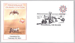 PERSEVERANCE ON MARS - Llegada Del Rover PERSEVERANCE A Marte. Pasadena CA 2021 - Amérique Du Nord