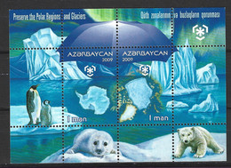 AZERBAÏDJAN. BF 78 De 2009. Préservation Des Régions Polaires/Ours/Phoque. - Preservare Le Regioni Polari E Ghiacciai