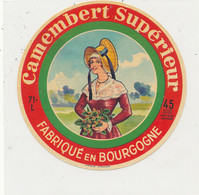 C C 517 - ETIQUETTE   FROMAGE  CAMEMBERT  FAB EN BOURGOGNE  71 L    ( SAONE  ET LOIRE ) - Cheese
