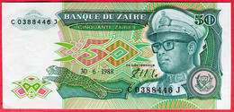 50 Zaires Neuf 3 Euros - Zaïre