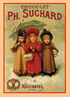 Suchard Chocolat * Old Advertising Poster Reproduction *Antigo Cartaz Publicitário * Ancienne Affiche Publicitaire - Reclame