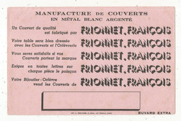 Buvard, FRIONNET.FRANCOIS, Manufacture De Couverts,  Frais Fr 1.95 E - Autres & Non Classés