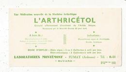 Buvard, Produits Pharmaceutiques ,L'ARTHRICETOL, Laboratoires MONTEMONT,FUMAY, Ardennes, Frais Fr 1.95 E - Drogisterij En Apotheek