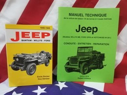 Best 2 Livres  BECKER Jeep Bantam Willys Ford M 201 + Manuel Technique JEEP 2018 - Véhicules