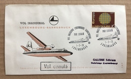 VOL INAUGURAL LUXEMBOURG-SARREBRUCK 1-7-1970 - (Avion, Luxair...) Vol Annulé - Brieven En Documenten