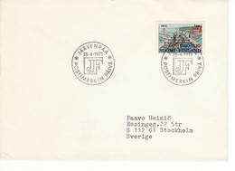 7250) Finland Cover 1971 A To Sweden - Covers & Documents