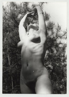 Nude Study Of Female Upper Torso In Forest (Nude Art: GDR B/W 80s) - Unclassified