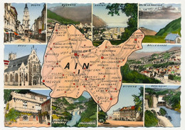 CPM - Carte Du Département De L' AIN - Non Classés