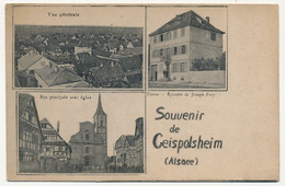 CPA - GEISPOLSHEIM (Bas-Rhin) - Souvenir De GEISPOLSHEIM - Vues Multiples - Sonstige & Ohne Zuordnung