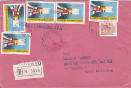 ITALIA - REPUBBLICA  - MORDANO (BO)  BUSTA RACCOMANDATA- VIAGGIATA  PER BOLOGNA - 1981-90: Storia Postale