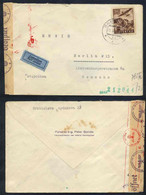 SLOVAQUIE - BRATISLAVA / 1942 LETTRE PAR AVION CENSUREE POUR L ALLEMAGNE (ref 6295) - Cartas & Documentos
