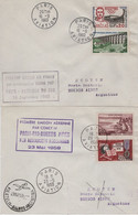 Lot De 2 Lettres France Amerique Du Sud - First Flight Covers