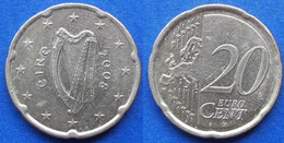 IRELAND - 20 Euro Cents 2008 KM# 48 - Edelweiss Coins - Irlanda