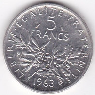 5 Francs Semeuse 1963 En Argent - Other & Unclassified