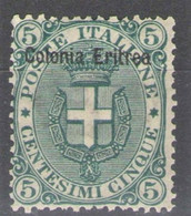 ERITREA 1893 5 CENT. SASSONE N. 5 ** MNH - Eritrea