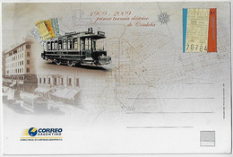 Argentina 2009 Postal Stationery Card 100 Years Of The First Electric Cable Car In Córdoba Unused - Interi Postali