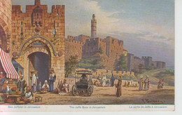 CPA Illustrateur Perlberg - Jerusalem - The Jaffa Gate / La Porte De Jaffa - Perlberg, F.