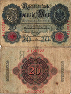 Germany 20 Mark 1910 P-40a Deutschland Allemagne  #4347 - 20 Mark