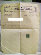 Italy Italia Receipt Fattura PIETRO LUPERI  Villa Schmitz LIVORNO 1931 - Italia