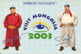 Mongolia Postcard Visit Mongolia 2003 - Mongolië