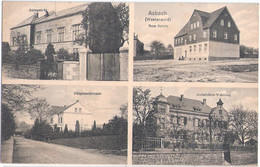 ASBACH Westerwald Pfalz Amtsgericht + Wohnung Schule Bürgermeister Amt Gelaufen 10.8.1912 - Neuwied