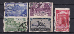 MARRUECOS 1936 - Serie Completa Usados Habilitados Edifil Nº 162/166 - Marruecos Español