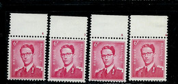 N° 1069 -  N° De Planche 1-2-3-4   ( ** ) - 1953-1972 Glasses