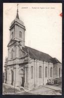 (RECTO / VERSO) JUSSEY EN 1912 - PORTAIL DE L' EGLISE - BEAU CACHET - CPA - Jussey