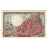 France, 20 Francs, Pêcheur, 1942, W.12, TTB, Fayette:13.1, KM:100a - 20 F 1942-1950 ''Pêcheur''