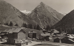 Saas Fee Pension Allalin Hotel Real Photo Switzerland Postcard - Saas Im Prättigau