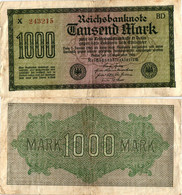 Germany 1000 Mark 1922 P-76c  Deutschland Allemagne  #4368 - 1.000 Mark