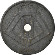 Monnaie, Belgique, 25 Centimes, 1942, TB+, Zinc, KM:131 - 25 Centesimi