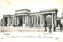 CPA-Carte Postale Royaume Uni London Hyde Park Corner 1904 VM54512 - Hyde Park