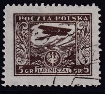 POLAND 1925 Airmail Sc 219FF Forgery Used - Oblitérés