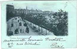 CPA-Carte Postale Royaume Uni London Thames Embankment  1900  VM54518 - River Thames