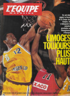 L' EQUIPE MAGAZINE - N° 584 - 1993 - LIMOGES Baskett - Boxe Raging Bulle - Isabelle DUCHESNAY - Hockey Sur Glace - Autres & Non Classés
