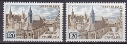 FR7527B- FRANCE – 1972 – CHARLIEU ABBEY - Y&T # 1712(x2) MNH - Unused Stamps