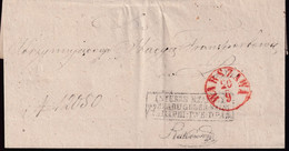 Poland Prephilatelic Cover Warszawa To Lodz - ...-1860 Prefilatelia