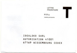 RHIN / Bas - Dépt N° 67 = WISSEMBOURG / Validité Permanente = ENVELOPPE REPONSE  T  ' IDEALSKO ' + MULE XENA - Cards/T Return Covers