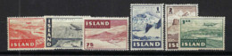 ISLANDE P.A. 1947: Les ZNr. 238-243 (6 Val.) Neufs** - Aéreo