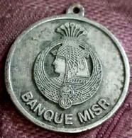 Kingdomof Egypt . Rare Silver Or Silver Coated Medal Of Banque Misr Establishment , 19 Gm , Tokbag - Professionnels / De Société