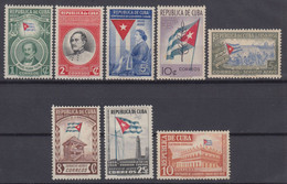 CUBA 1951. CENTENARIO DE LA BANDERA CUBANA. GOMA ORIGINAL Y MARCAS DE CHARNELA. - Neufs