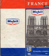 Carte Géographique MICHELIN - N° 998 - Grandes Routes France Nord Avec Indication Points De Vente Mobilgas Special - Cartes Routières