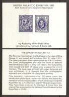 Great Britain - British Philatelic Exhibition 1981 - 70th Anniversary Downey Head Issue (souvenir Reprint) - Prove & Ristampe