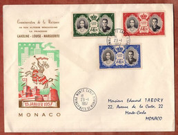 Beleg, Hochzeit, Monte-Carlo 1957 (9244) - Briefe U. Dokumente